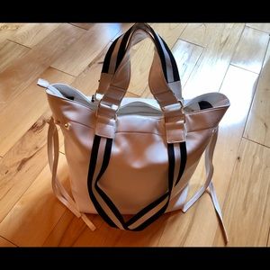 White Ahdorned Tote Bag